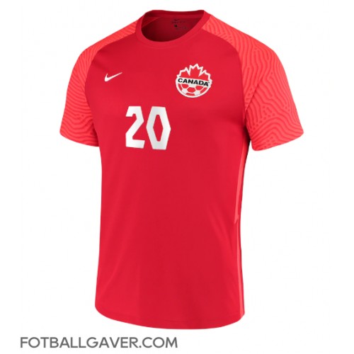 Canada Jonathan David #20 Fotballklær Hjemmedrakt VM 2022 Kortermet